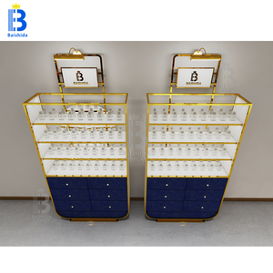 Tủ trưng bày nước hoa nữ cao cấp, thiết kế 3D toàn cửa hàng, đèn <span class=keywords><strong>LED</strong></span> nhiều tầng có đèn chiếu sáng - Product Image 5