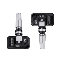 KONNWEI 315mhz & 433mhz 2 en 1 Système de surveillance de la pression des pneus de voiture universel Capteurs programmables TPMS