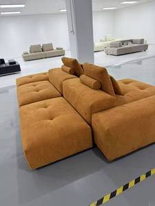Juego de sofá Seccional de lujo moderno sofá de tela muebles de sala de estar en forma de L sofá de esquina Modular cama hogar <span class=keywords><strong>Hotel</strong></span> apartamento uso - Product Image 6