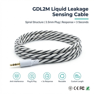Câble de détection de fuite d'eau 4 mm blanc TCP, corde de détection de fuite d'eau 3,5 mm <span class=keywords><strong>Jack</strong></span> Tuya Smart Home pour utilisation en sous-sol - Product Image 1
