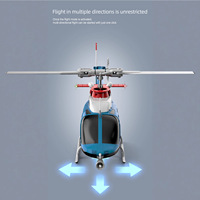 Nuevo Modelo de Helicóptero de Plástico sin Escobillas de Seis Canales Simulado, Simulación de Vuelo, Vehículo Aéreo No Tripulado, Apto para Principiantes
