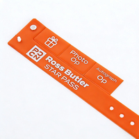 Bracelets d'identification en PVC/vinyle personnalisés imprimés avec languette détachable pour événements et hôtels