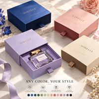 Boîte à tiroir rigide de luxe personnalisée en carton artistique avec dorure à chaud pour palette de maquillage