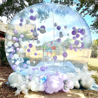 Vente en gros de ballons dôme gonflables en PVC idées de fête en plein air clair modèle de maison enfants tente à bulles pop-up impression numérique souffleur de mer