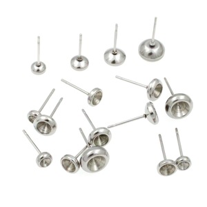 Stainless Steel <b>Stud</b> <b>Earring</b> Posts Ball Shape 6mm For DIY Jewelry Making Accessories Unisex Fashion Jewelry Components - Product Image 1