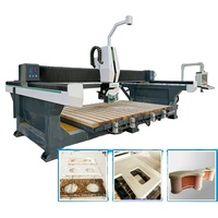 Máquina Fresadora CNC Multifunción de 4+1 Ejes, Sierra para Piedra, Máquina de Corte de Granito de Alta Precisión para Encimeras de Cuarzo