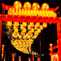 Individuelle freiluft-wasserdichte chinesische Laternen Feiertag Dekoration Papier Geburtstag Partyzubehör Papier-Lanternen