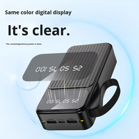 Logo personnalisé 22.5W Batterie externe haute capacité 30000mAh Chargeur de téléphone portable portable USB Micro Type-C Chargement avec prise
