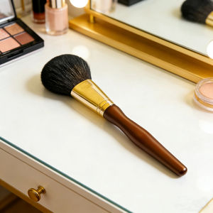 Pinceaux de maquillage vegan de haute qualité YRX, poils synthétiques, manche en bois, écologiques, avec logo personnalisé, marque privée - Product Image 6