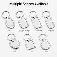 Porte-clés en alliage de zinc personnalisé avec logo photo, impression typographique, porte-clés vierge, étanche, tendance, cadeaux d'Halloween