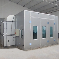Cabine de peinture chauffante électrique pour la réparation de carrosseries
