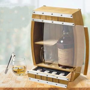 مجموعة مكعبات أحجار الثلج والويسكي الخشبية ، أكواب أكواب من النبيذ الصخري بدون نبيذ للمنزل ، إكسسوارات أدوات الشرب - Product Image 2