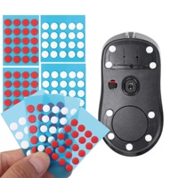 Patins de souris en PTFE haute densité, glisse ultra-lisse sur tissu et verre, version contrôle de vitesse pour une utilisation silencieuse