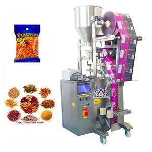 Automatic Vertical Granule Salt Sachet Sugar Oatmeal Popcorn Coffee Soybean Packing Machine With Volume Measuring Cup Fillers