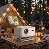 Projecteur intelligent portable JUNUO X4 AR 1080P LED LCD Android 13 avec prise en charge 4K, Wi-Fi double bande, 300 ANSI Lumens pour Home Cinéma (vente en gros)
