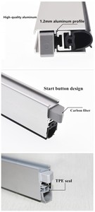 Garniture <span class=keywords><strong>de</strong></span> <span class=keywords><strong>porte</strong></span> en aluminium <span class=keywords><strong>de</strong></span> joint inférieur <span class=keywords><strong>de</strong></span> <span class=keywords><strong>porte</strong></span> battante <span class=keywords><strong>de</strong></span> résistance au feu d'usine - Product Image 6