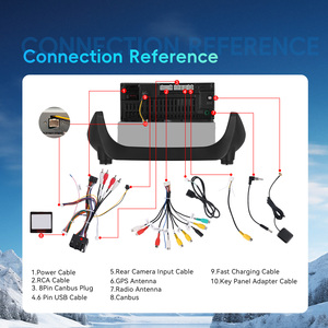 Podofo pour FIAT Fiorino 2008-2016 Autoradio Android 4+64G 1080P Écran Incell Carplay/Android Auto <span class=keywords><strong>sans</strong></span> fil GPS WiFi OEM ODM - Product Image 4