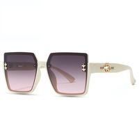 Gafas de Sol de Diseño de los 90, Gafas de Sol Vintage de Marca para Mujer, Gafas de Sol de Gran Tamaño de Moda de Lujo 2024
