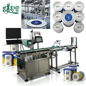 เครื่องเลเซอร์ CO2 ประสิทธิภาพสูงสำหรับการมาร์กกิ้ง พร้อมระบบป้องกันการปลอมแปลงโค้ดสำหรับสายการผลิตกระป๋องนมผง - Product Image 3