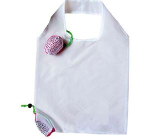 Sac fourre-tout portable en forme de fruit du dragon, pliable, écologique, en polyester, imprimable, pour publicité promotionnelle - Product Image 1