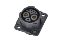 Konektor Tumpuk New Energy M25-2+1+5 40A Inti Tembaga Tahan Korosi Berisolasi PVC Nylon untuk Kabel Rumah