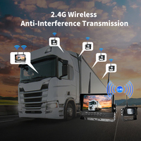 Caméra de recul numérique sans fil 2,4 GHz pour camion, robuste, étanche IP68, vision nocturne IR, moniteur 1080P
