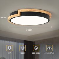 TSINYE Luminaire de plafond moderne à LED de forme ronde encastré au plafond Luminaire de cuisine minimaliste