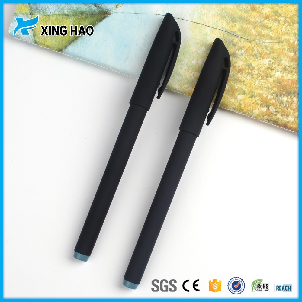 2016 Pop Offre Spéciale design Élégant noir de promotion en plastique gel stylo gel stylo