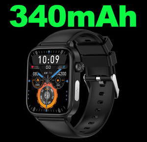 Et570 Hút từ tính Sạc Android hợp kim Smartwatch 1.96inch IPS thể thao IP68 không thấm nước ứng dụng điều khiển thông minh đồng hồ - Product Image 6