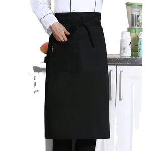 Tabliers <span class=keywords><strong>de</strong></span> cuisine ajustables avec logo personnalisé, tablier long à la taille pour <span class=keywords><strong>chef</strong></span> <span class=keywords><strong>de</strong></span> restaurant, vêtements <span class=keywords><strong>de</strong></span> travail en polyester pour cuisine, unisexe - Product Image 1