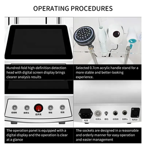 เครื่องวิเคราะห์หนังศีรษะและเส้นผมแบบมือถือ รุ่น Professional 5 1 ความถี่สูง พร้อมระบบตรวจจับด้วย AI หน้าจอสัมผัส 8 นิ้ว หัวต่อแบบ EU/US - Product Image 6