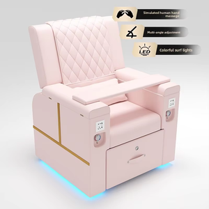 Nuevo Modelo de Lujo para Salón de Belleza, Silla de Pedicura para el Cuidado de Pestañas, con Masaje Eléctrico, Iluminación de Siete Colores y Control Inteligente - Product Image 5