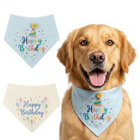 Bandana de luxe moderne brodé et imprimé pour animaux de compagnie, foulard triangulaire réglable pour chiens, chats, chatons, chiots, petits chiens et chats, collier