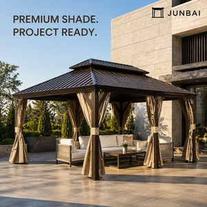 Pérgola Motorizada Diseñada para Proyectos de Patio y Jardín al Aire Libre con Control de Techo Motorizado y Opciones de Acabado Personalizadas - Product Image 1