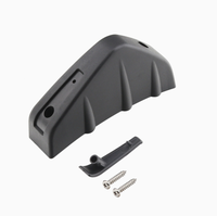 Aileron arrière en fibre de carbone motif aileron de requin, diffuseur modifié, garniture décorative de châssis, accessoires de pare-chocs arrière