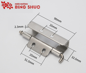 CL283-1-2-4 Eisen/Edelstahl Abnehmbares Scharnier Verstecktes Scharnier für Schalt schrank mit rundem Loch und Taillen loch - Product Image 6