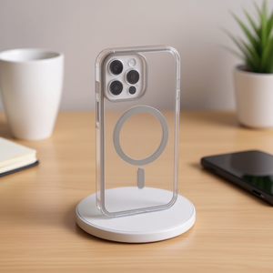 Custodia magnetica trasparente DAM con colori per iPhone 15 Plus - Product Image 1