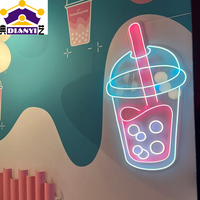Letrero Luminoso LED Personalizado de Acrílico para Decoración de Paredes de Bares, Barberías y Restaurantes, Letrero de Neón Personalizado con Logotipo Comercial