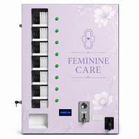 Distributeur automatique mural compact à 8 sélections avec boutons LED et écran LCD pour thé, produits de beauté et articles d'hygiène CE