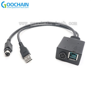 Veri üretici güç kablosu şerit tarama tabancası kablo 12V güç USB + MINI DIN 3PIN yazıcı kablosu - Product Image 6