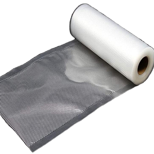 Rollos de Bolsas de Embalaje para Alimentos Secos, Sellado al Vacío, con Relieve de Seguridad, Grado Alimenticio, PE, 20cm*5m*90mic - Product Image 2