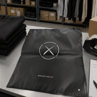 Sac d'emballage alimentaire écologique en plastique avec fermeture éclair et poignée, portable, pour vêtements de mode, vente au détail et expédition