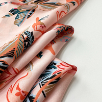 Quantité minimale de commande bas personnalisé Satin mousseline de soie 100% Polyester satin soyeux tissu de mariée motif éléphant abstrait pour écharpe Blouses robes habillées