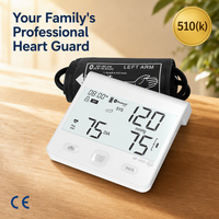 Tensiomètre intelligent Bluetooth pour le bras supérieur, écran LCD ultra-large, alerte ECG AFIB, dispositif médical, prix d'usine, CE