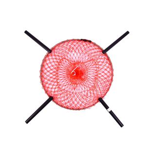 Pot de crabe de pêche filet fort piège de receveur de homard avec 4 côtés support de Tube noir outils pêche crabe Cages accessoires de pêche - Product Image 4