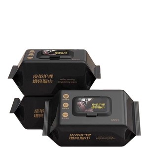 Toallitas de Limpieza para el Cuidado del Cuero del Automóvil, Extra Suaves, No Tejidas, para Uso en el Interior del Vehículo - Product Image 2