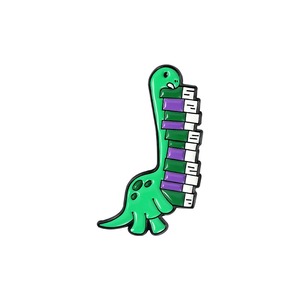 Pin de metal 3D con esmalte de níquel negro, inspirado en la novela de fantasía Fourth Wing, para amantes de la <span class=keywords><strong>literatura</strong></span>, con dragones lindos/románticos impresos en letterpress - Product Image 3