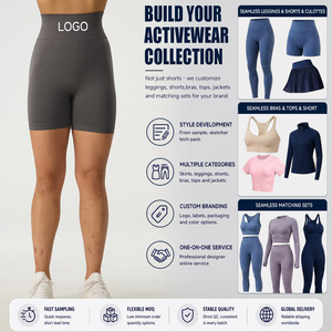 All'ingrosso senza cuciture Yoga Biker vita alta glutei lifting abbigliamento sportivo palestra Fitness donna <span class=keywords><strong>pantaloncini</strong></span> <span class=keywords><strong>sportivi</strong></span> - Product Image 2