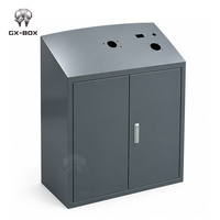 Armoire de contrôle industrielle autoportante en acier OEM, double porte, toit incliné, pour équipement métallique
