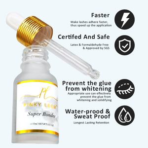 Pegamento de Secado Rápido y Larga Duración con Logotipo Personalizado Pinky Leem, Primer de 10 ml y 15 ml, Pegamento para Pestañas Sin Irritación, Superpegamento - Product Image 5